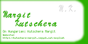 margit kutschera business card